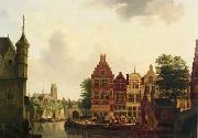 unknow artist European city landscape, street landsacpe, construction, frontstore, building and architecture. 169 USA oil painting reproduction